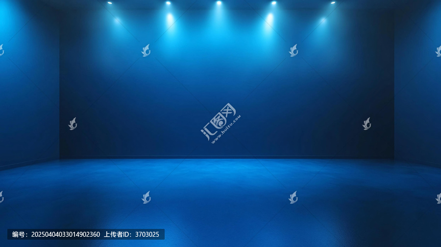 藍(lán)色舞臺(tái)展示背景