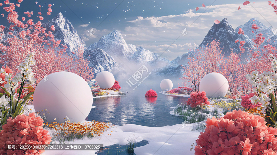 渲染山水畫