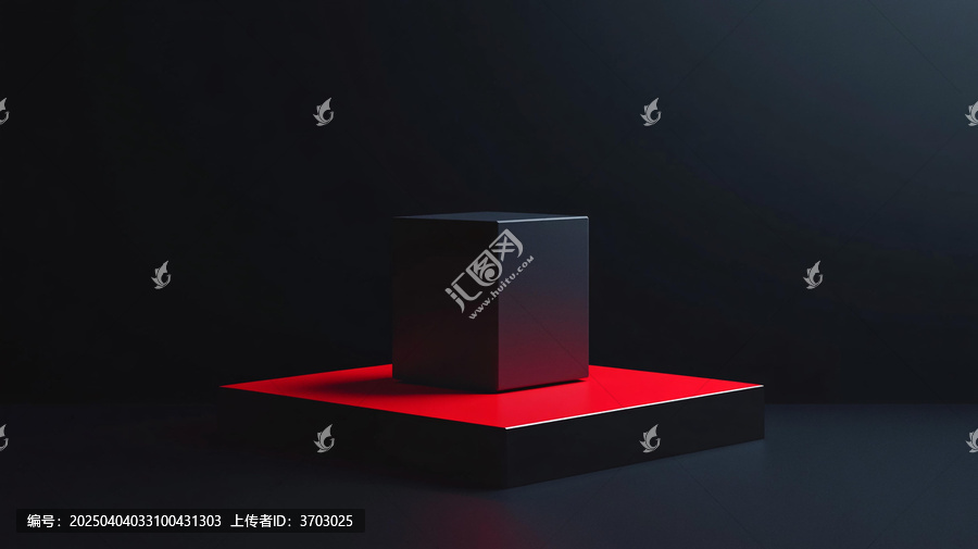 暗黑簡約扁平立體