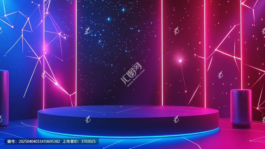 霓虹燈展臺
