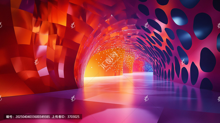 炫彩漸變展臺(tái)背景