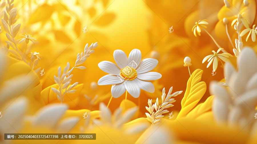 立體簡約花