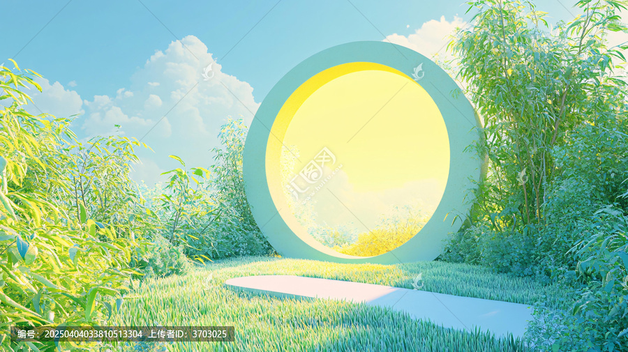 清晰綠色主題場(chǎng)景
