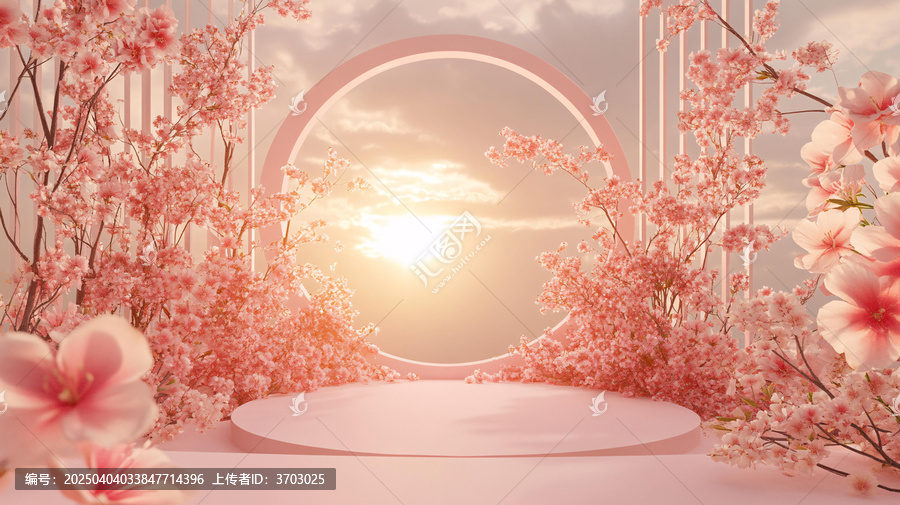 桃花舞臺效果圖