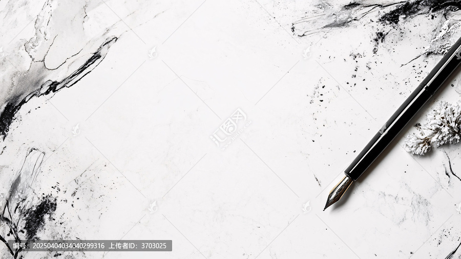 筆刷宣紙渲染