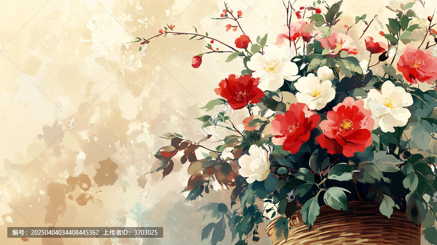唯美古風(fēng)花卉場(chǎng)景