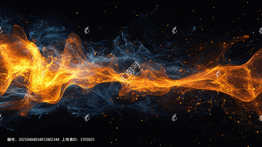 金色動(dòng)感線條流體熔漿