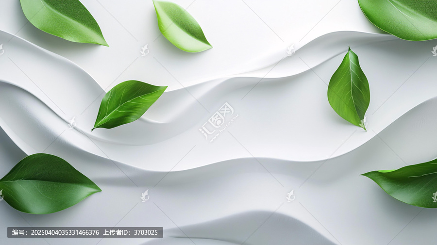 創(chuàng)意綠葉背景環(huán)保綠葉