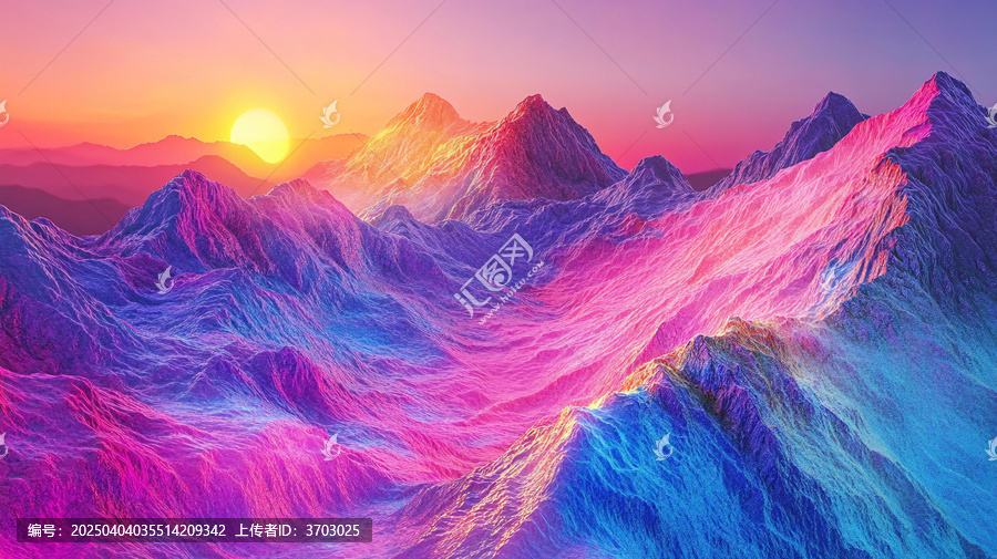 幻彩藝術山水風景