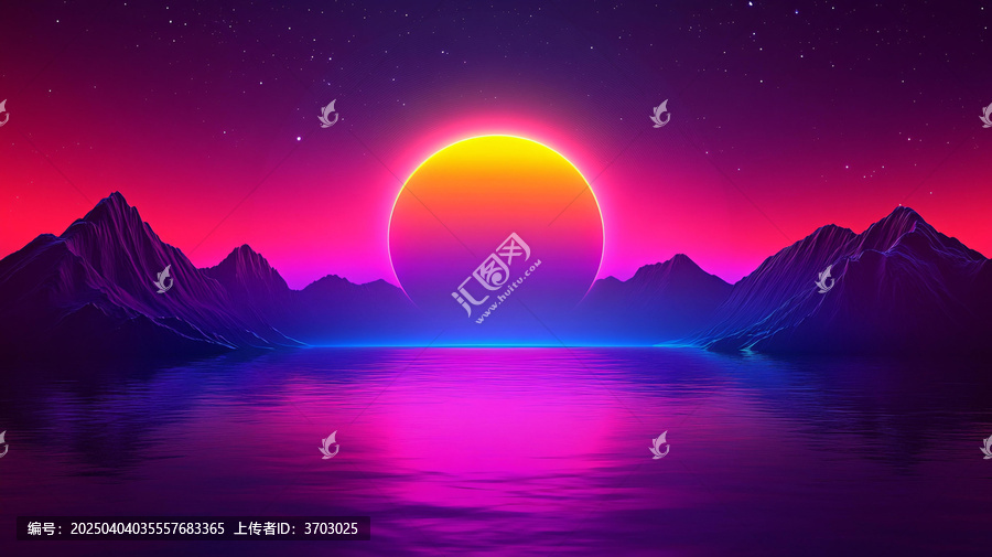 漸變山水