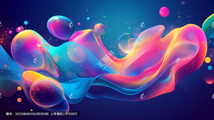 答謝晚宴炫彩漸變流體