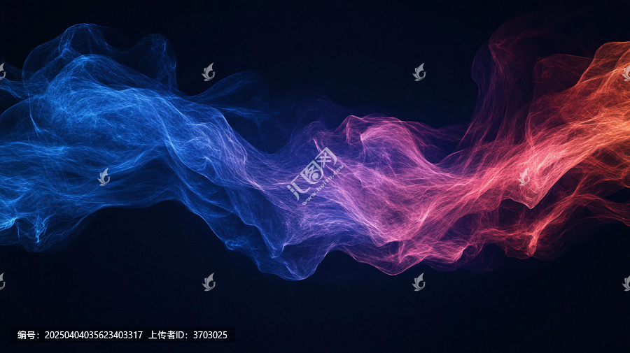 煙霧彩色動感線條