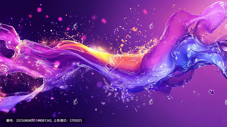 唯美飄逸活力紫色夢幻
