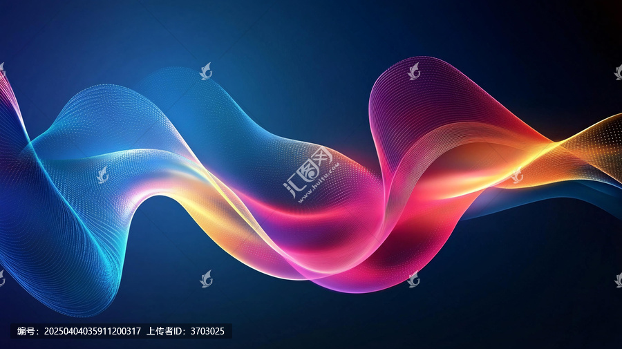 炫彩絢麗曲線條紋高雅