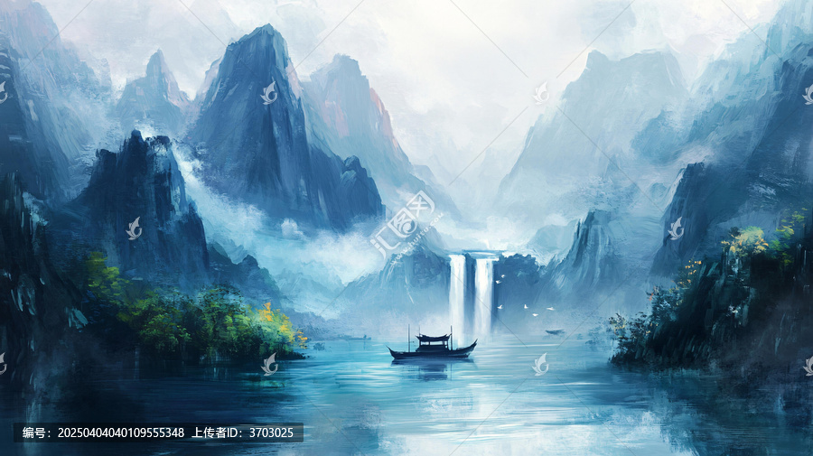 古風(fēng)山水場(chǎng)景