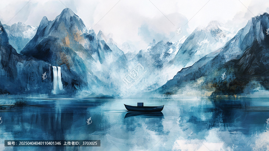 寬幅意境山水畫