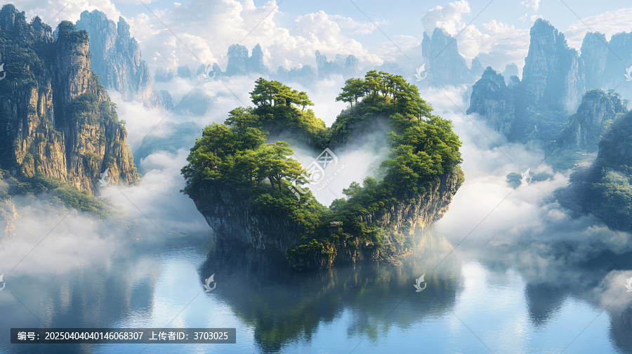 渲染山水畫