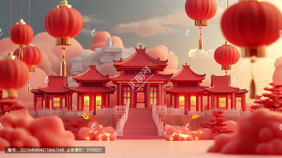 元宵節(jié)場景復原