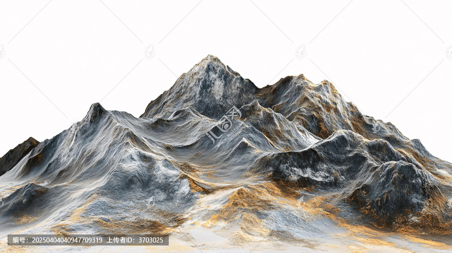 金色山脈立體山脈
