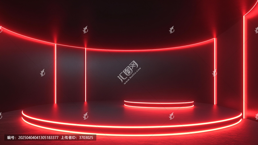 霓虹燈展臺