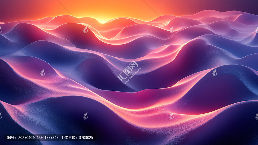 藍(lán)紫流線幾何圖
