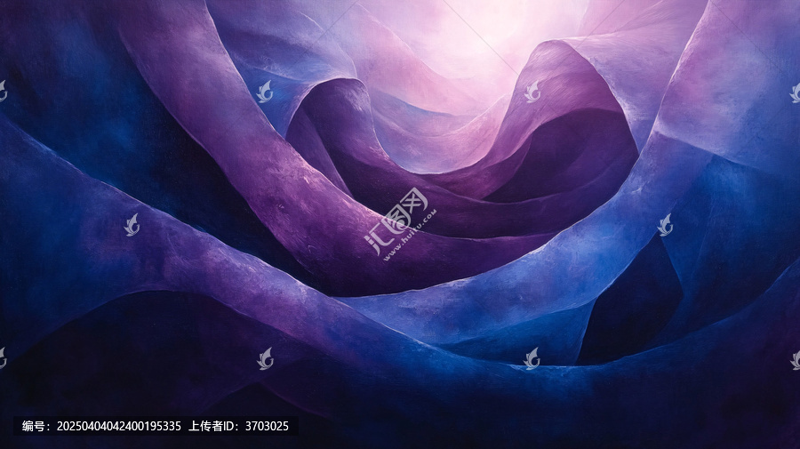 藍紫幾何光影
