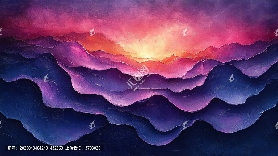 藍紫幾何光影