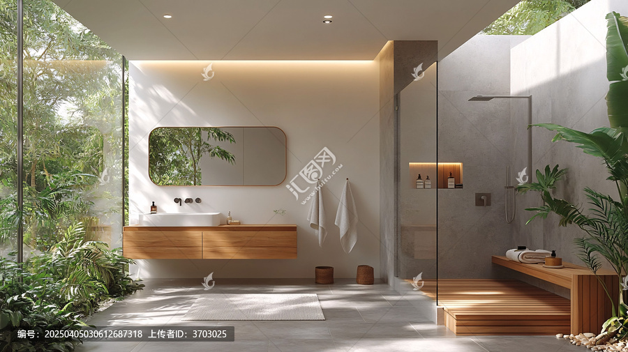 白墻灰地木衛(wèi)浴