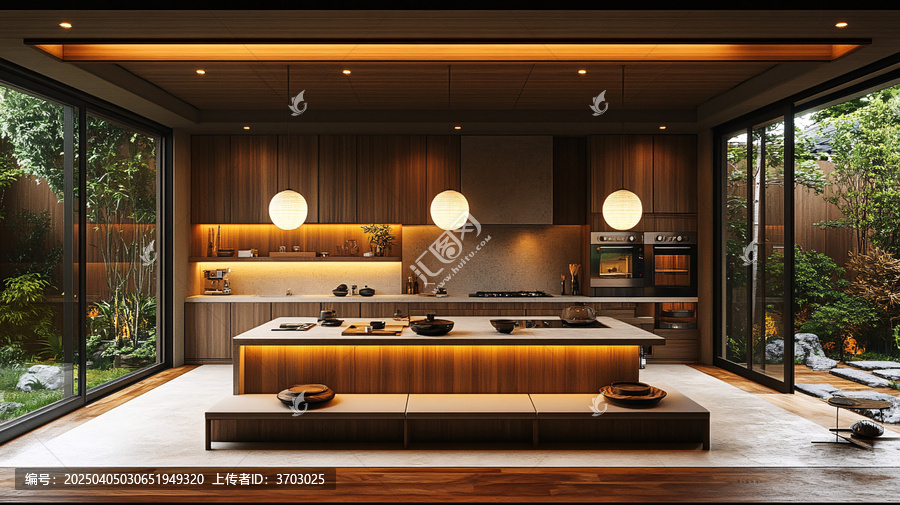 日式廚房木質(zhì)設(shè)計