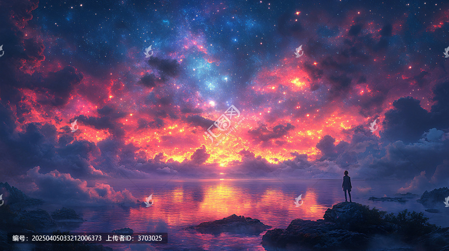 夢幻的宇宙星空