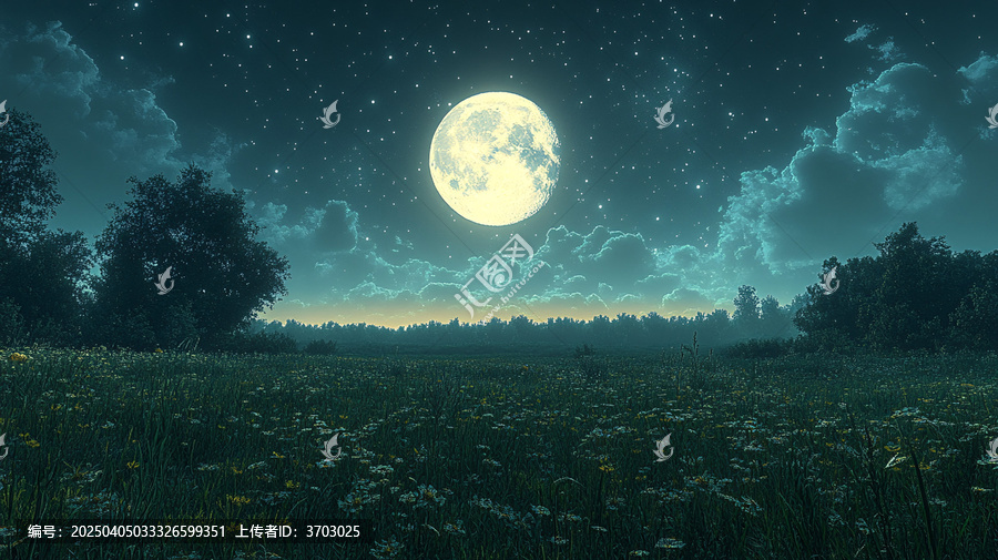 三伏天寧靜的夜晚伏天