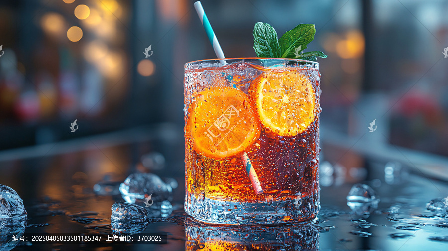 冰鎮(zhèn)飲料特寫(xiě)夏天冷飲