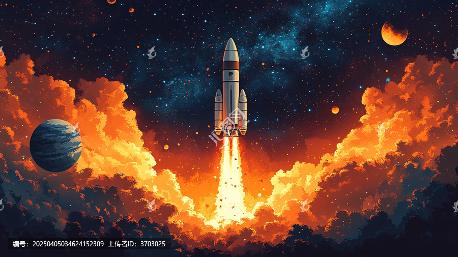 太空火箭發(fā)射