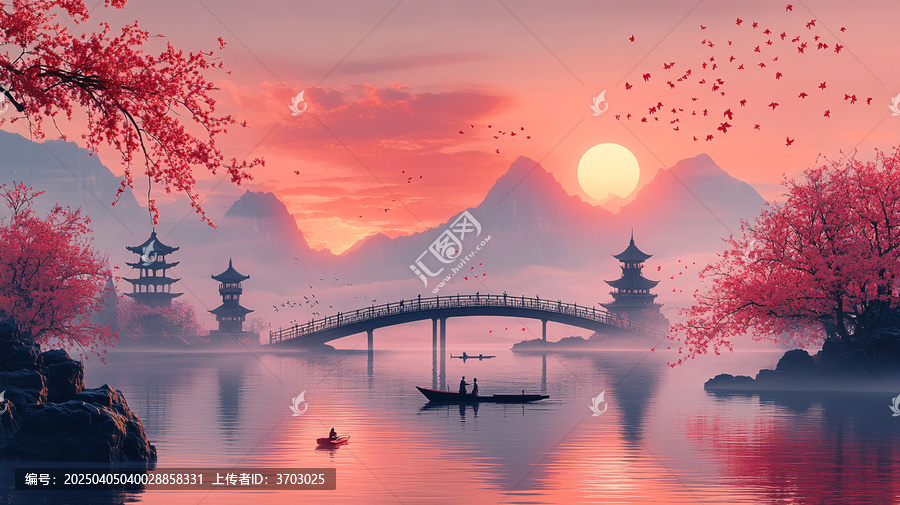 小橋流水古建筑