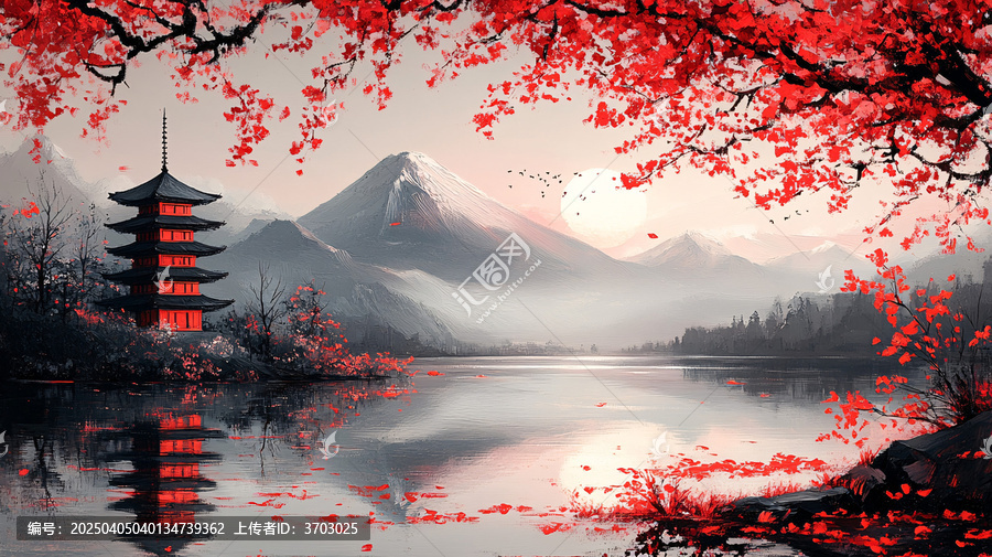 山櫻月塔湖