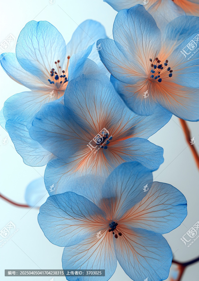 輕藍(lán)花朵