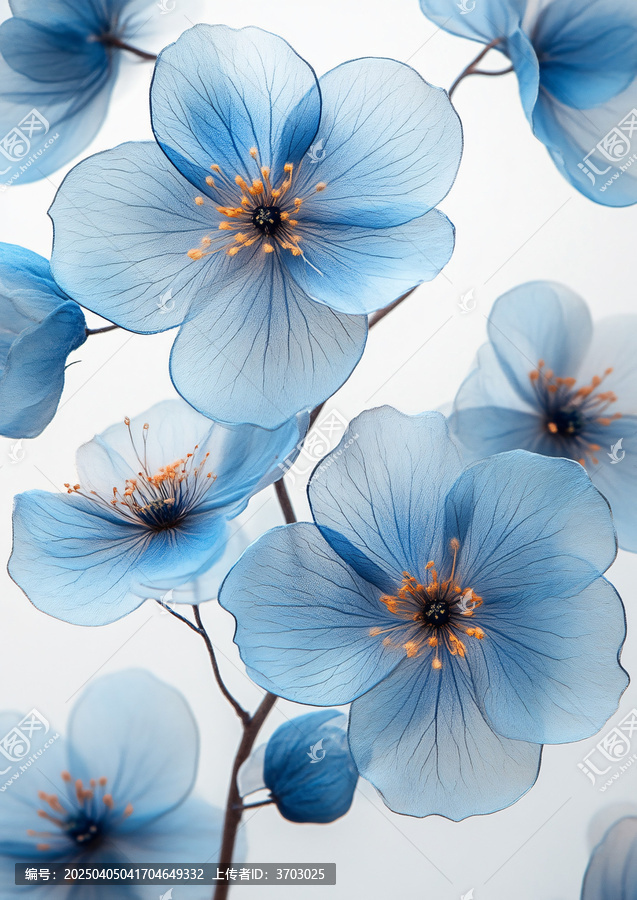 輕藍(lán)花朵