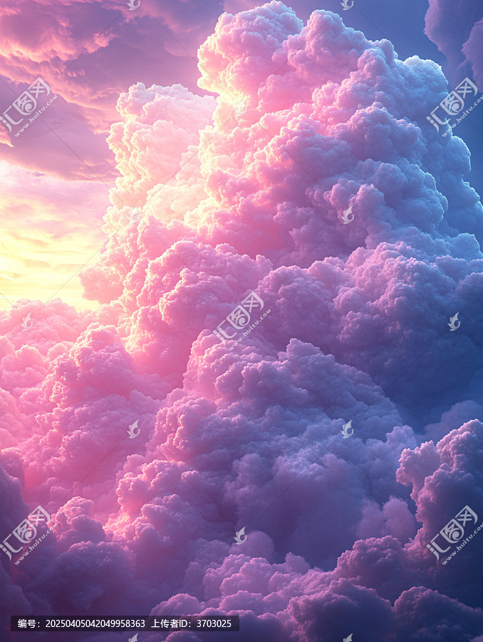 粉色天空云彩邊緣