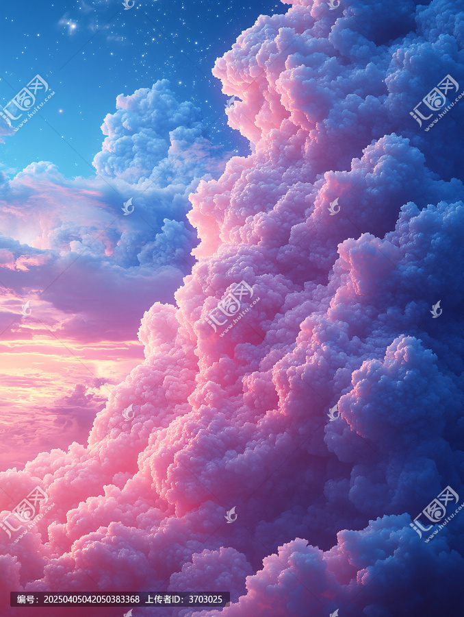 粉色天空云彩邊緣