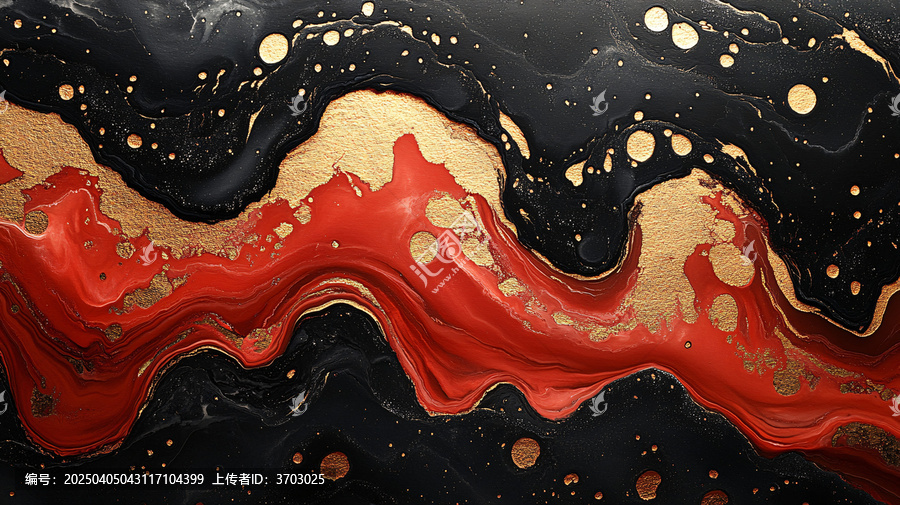 黑紅水影繪畫