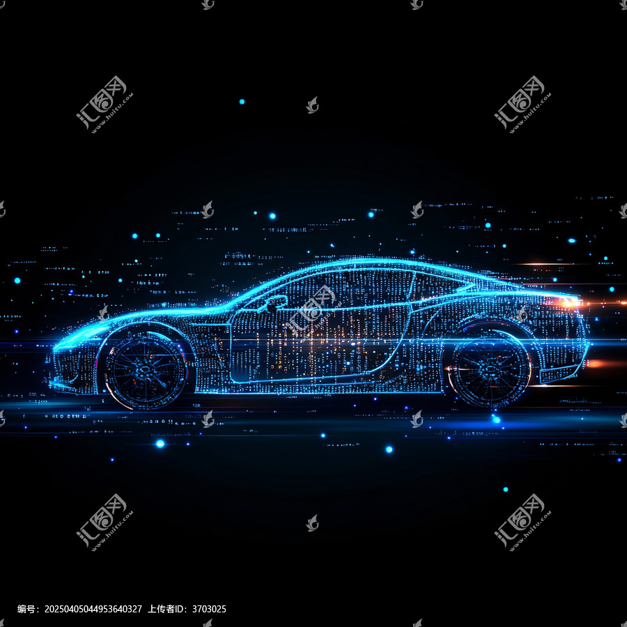 未來感汽車輪廓