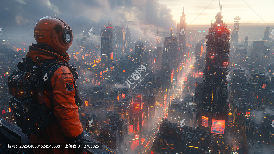 商業(yè)區(qū)科幻光線路