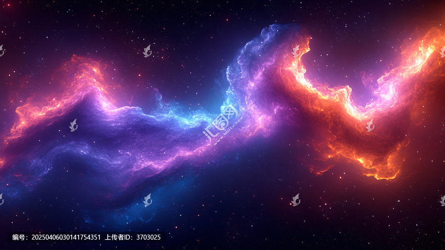 紫色能量波空間