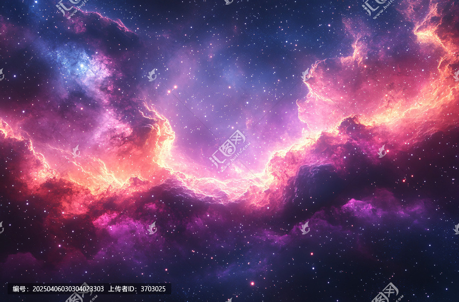 紫粉星云太空?qǐng)D