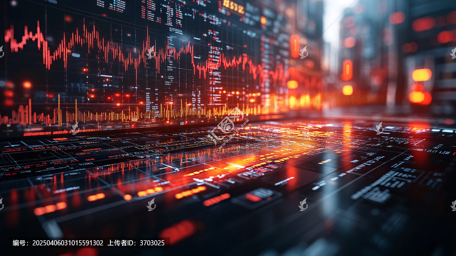 股市圖表與德國色彩