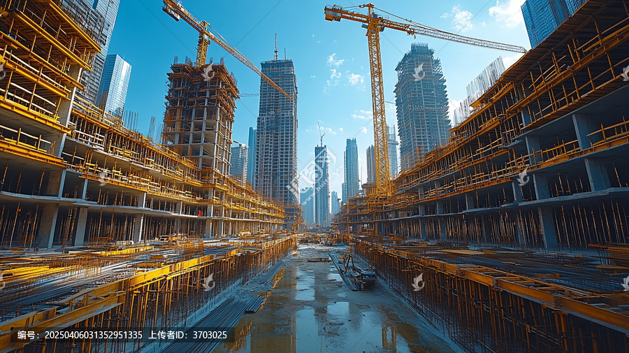 城市建筑建設景象