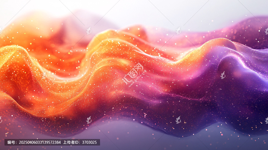 粒子波紋光影流動