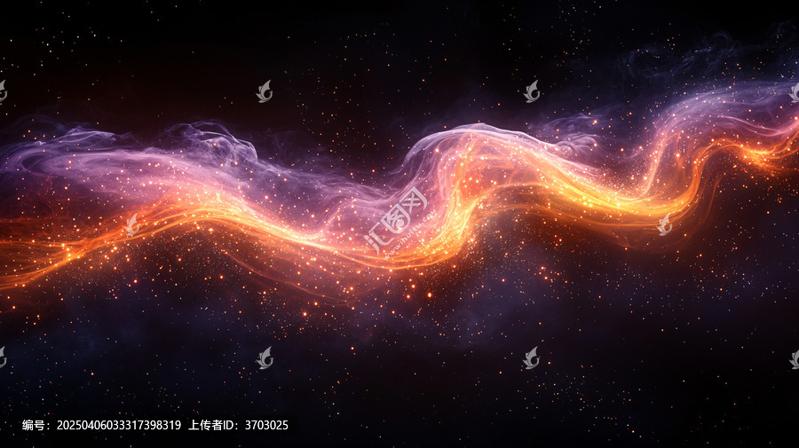 金色紫光星云
