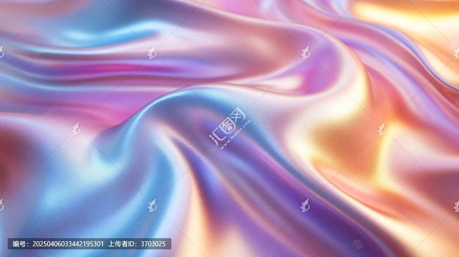 彩虹波浪與水紋