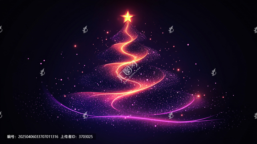 紫線圣誕樹